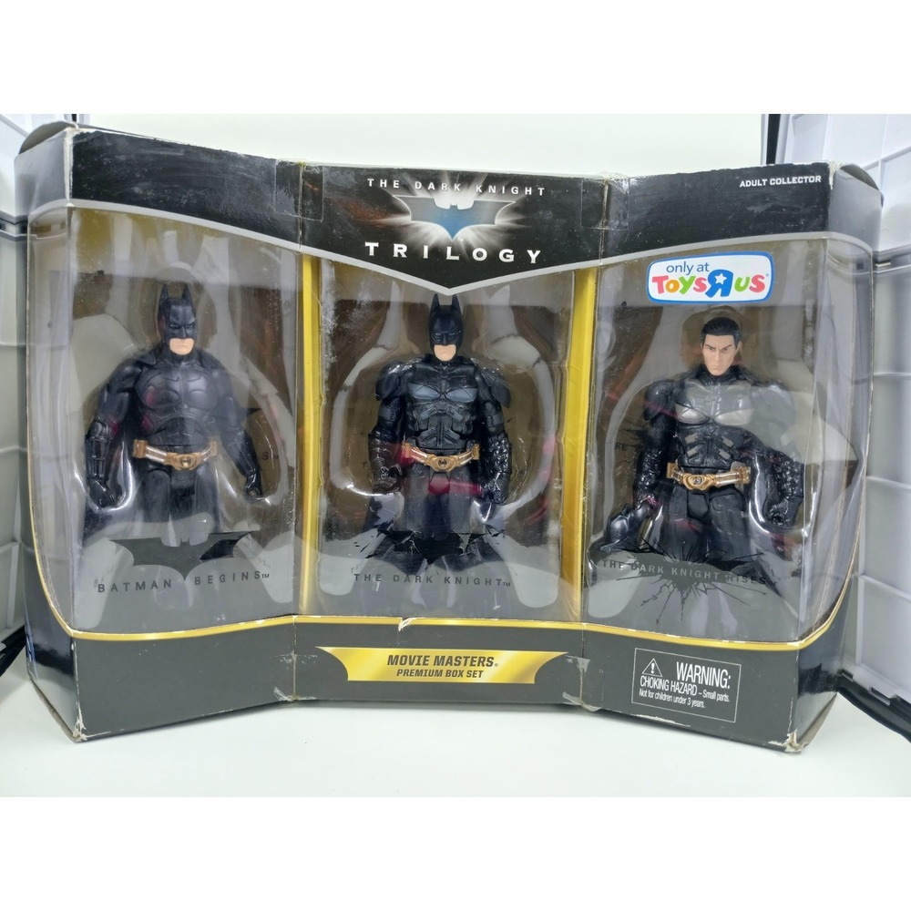 The Dark Knight Trilogy Movie Masters Premium Box Set 3 Action Figures Toys R Us